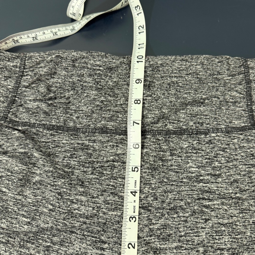 Tangerine Zip Capri Leggings Hearther Charcoal Black Activewear Athletic Gym - Picture 8 of 11